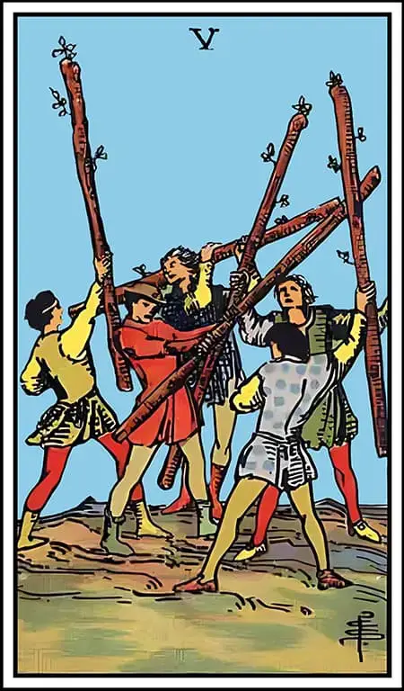 Five of Wands